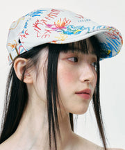 Artistic Graffiti Summer Street Cute Breton Hat
