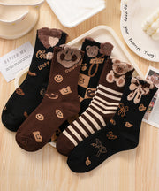 Autumn Winter Korean Versatile Jacquard Crew Socks