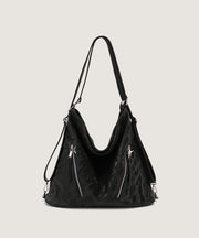 Beautiful Black Faux Leather Versatile Shoulder Bag