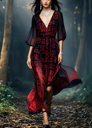 Beautiful Black Tie Dye Chiffon Vacation Dresses Summer