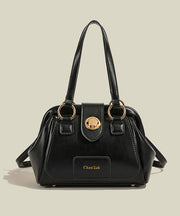 Beautiful Brown Solid Durable Faux Leather Shoulder Bags