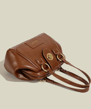 Beautiful Brown Solid Durable Faux Leather Shoulder Bags