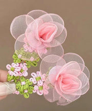 Beautiful Green Tulle Floral Weave Hairpin