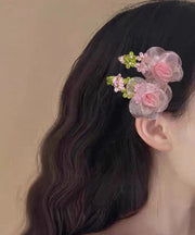 Beautiful Green Tulle Floral Weave Hairpin
