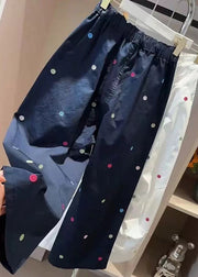 Beautiful Love Embroidered Cotton Harem Pants Fall