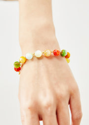 Beautiful Multicolour Jade Fine Bracelet