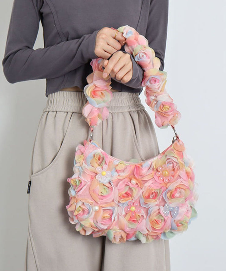Beautiful Pink Scallop Trim Women Shoulder Bags
