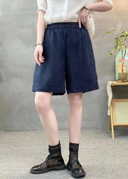 Beautiful Purple Oversized Pockets Linen Shorts Pants Summer