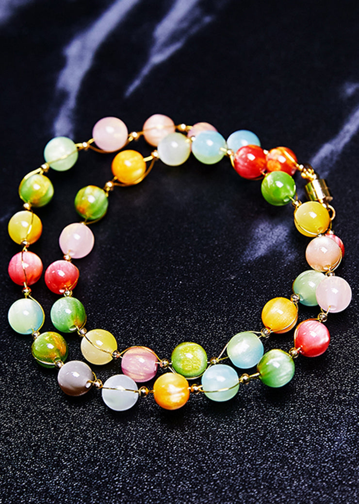 Beautiful Rainbow Jade Princess Necklace