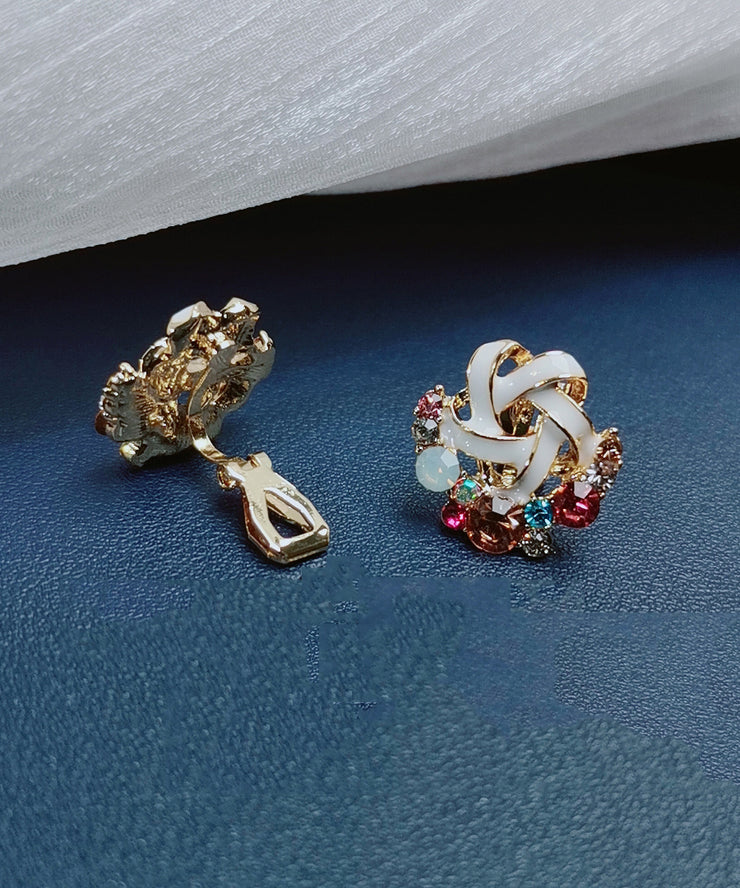 Beautiful Rainbow Overgild Zircon Stud Earrings