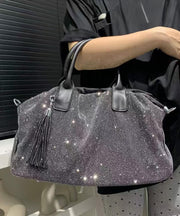 Beautiful Rhinestone Large Capacity Nylon Tote Handbag