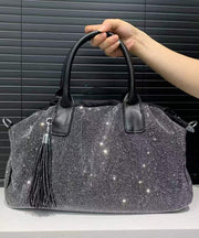 Beautiful Rhinestone Large Capacity Nylon Tote Handbag