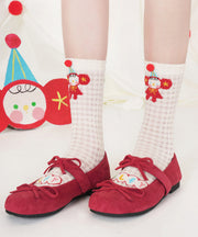 Beautiful Thin Mesh Breathable Cartoon Mid Calf Socks