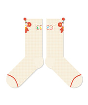 Beautiful Thin Mesh Breathable Cartoon Mid Calf Socks