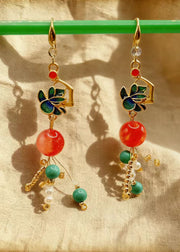 Beautiful Turquoise Ethnic Style Drop Earrings
