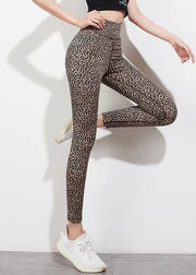 Best Leopard High Waist Capri Running Leggings