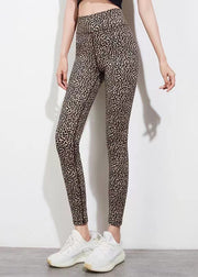 Best Leopard High Waist Capri Running Leggings