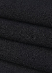 Black Button Tulle Patchwork Spandex Summer Pants High Waist