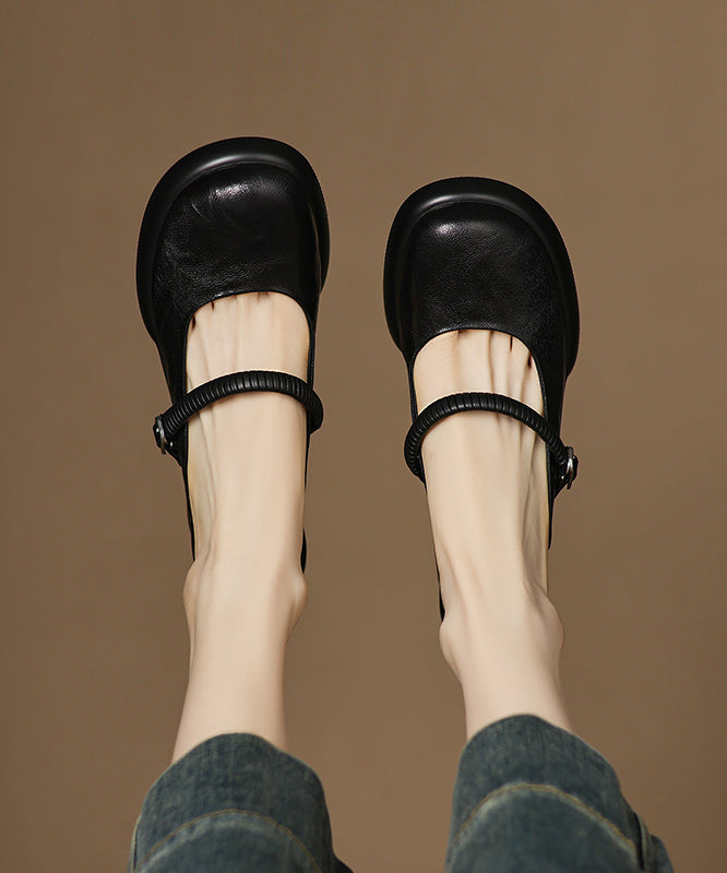 Blue Chunky Sheepskin Simple Splicing Slide Sandals