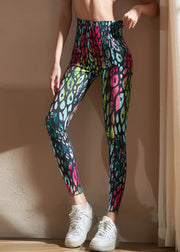 Blue High Waist Seamless Capri Riding Leggings