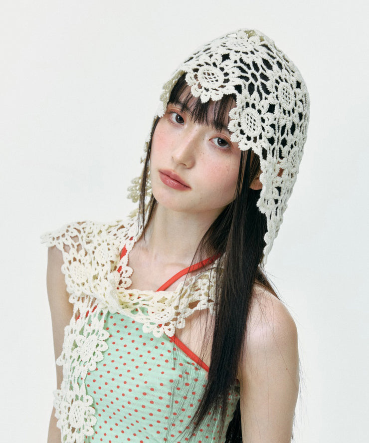 Bohemian Hollow Out Floral Knitted Boonie Hat Summer