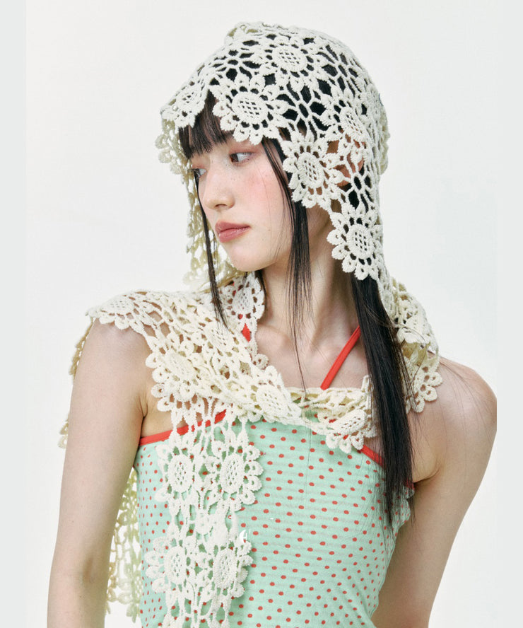 Bohemian Hollow Out Floral Knitted Boonie Hat Summer