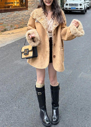 Bohemian Khaki Wear On Both Sides Fleece Wool Lined Trench Winter