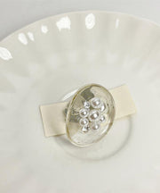Bohemian Nude Pearl Alloy Pearl Open Rings