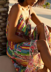 Bohemian Print Cotton Cami Dress Summer