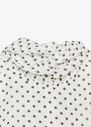 Bohemian White Bow Dot Chiffon Top Sleeveless