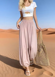 Bohemian White Oversized Cotton Harem Pants Summer