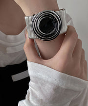 Boho Black Alloy Resin Layered Wrap Cuff
