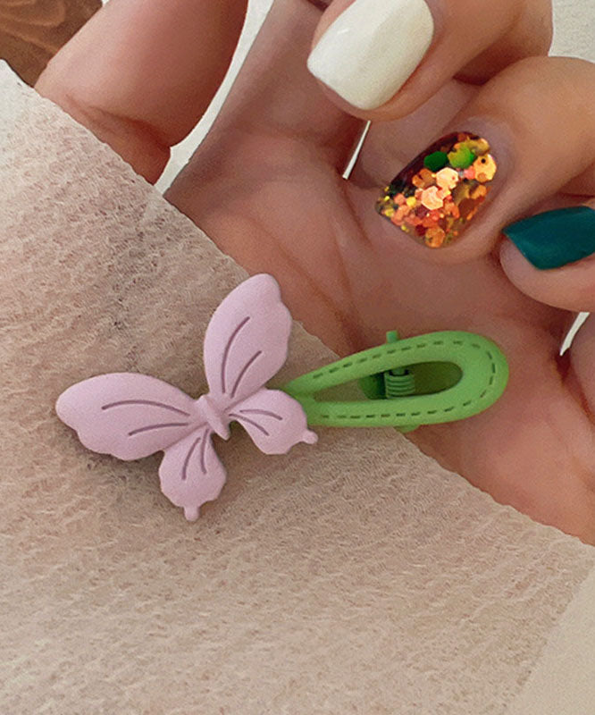 Boho Light Green Acrylic Floral Hairpin
