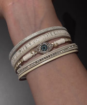 Boho Silk Alloy Zircon Bangle