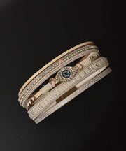 Boho Silk Alloy Zircon Bangle