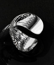 Boho Silk Metal Cross Open Cuff