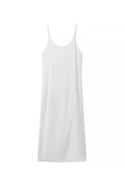 Boho White Backless Side Open Cotton Beach Dresses Summer