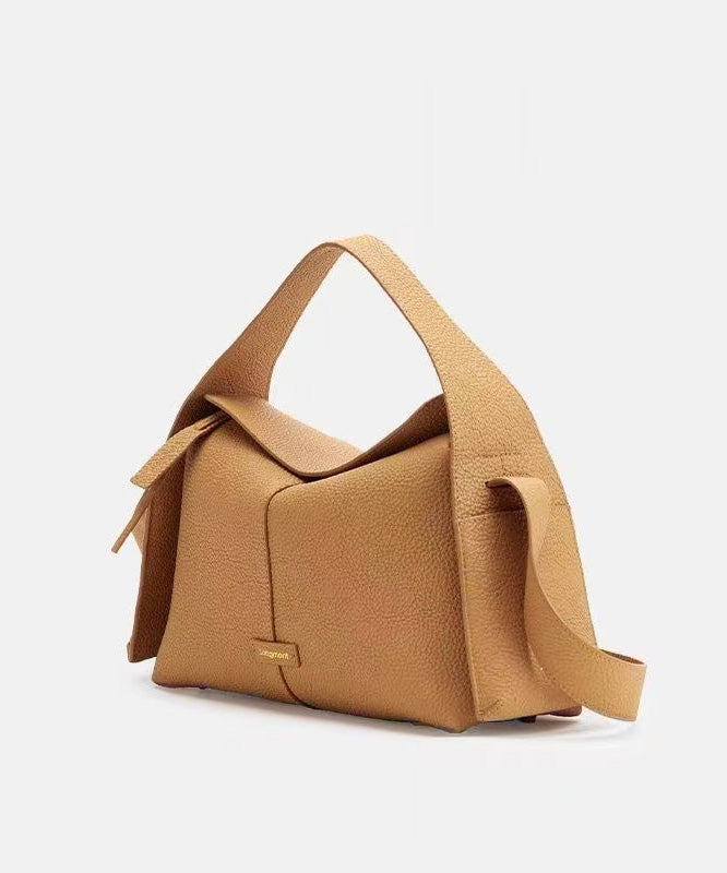 Botique Solid Durable Leather Versatile Women Tote Handbag
