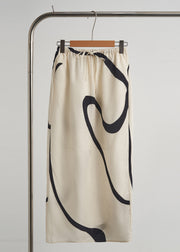 Boutique Apricot Striped Chiffon Two Piece Set Women Clothing Fall