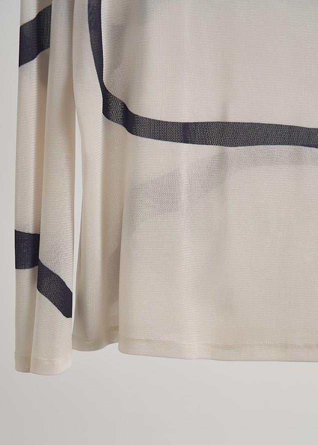 Boutique Apricot Striped Chiffon Two Piece Set Women Clothing Fall