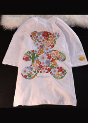 Boutique Black O Neck Embroideried Cotton Men T Shirt Summer