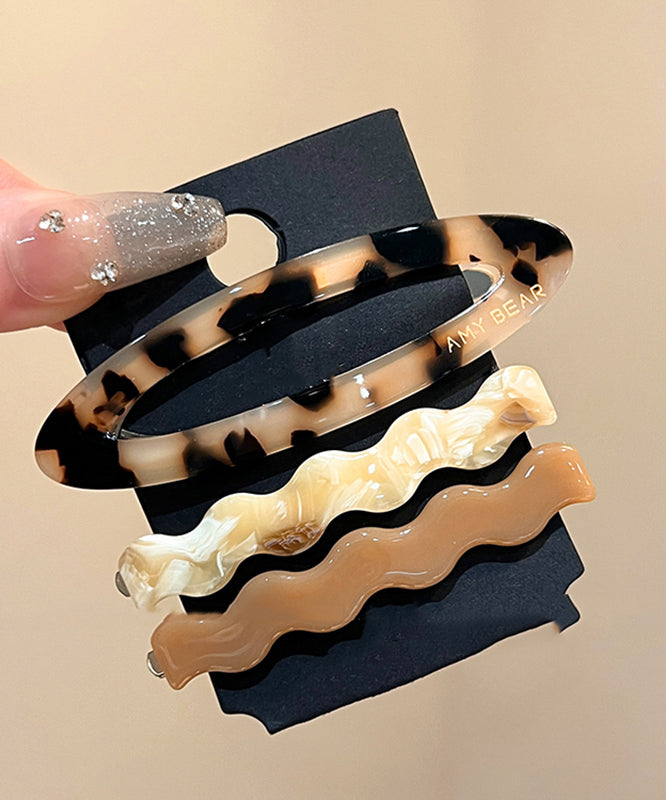 Boutique Blue Alloy Acrylic Hairpin Three Combination Sets
