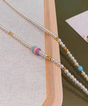 Boutique Gold Alloy Pearl Beads Little Elephant Pendant Necklace