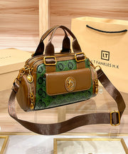 Boutique Green Solid Durable Calf Leather Tote Bag