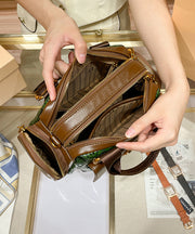 Boutique Green Solid Durable Calf Leather Tote Bag