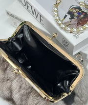 Boutique Grey Fuzzy Fur Fluffy Chain Linked Messenger Bag