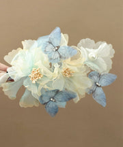 Boutique Little Yellow Tulle Alloy Floral Hairpin