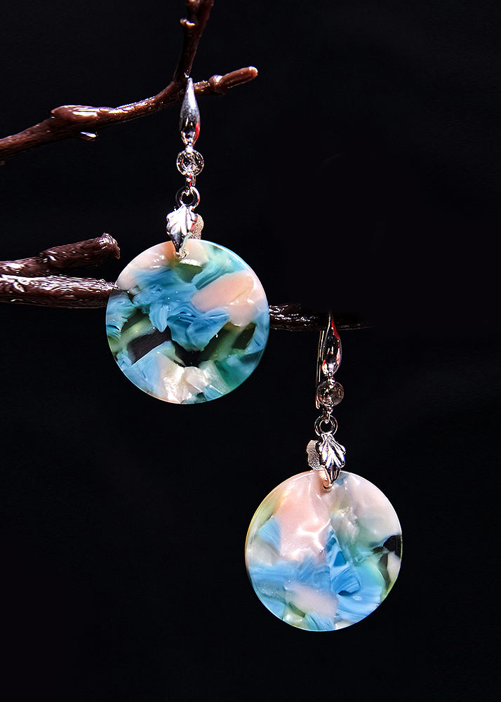 Boutique Original Design Print Acrylic Drop Earrings 2025 new style