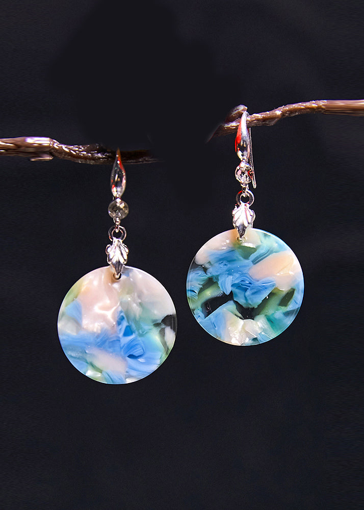 Boutique Original Design Print Acrylic Drop Earrings 2025 new style