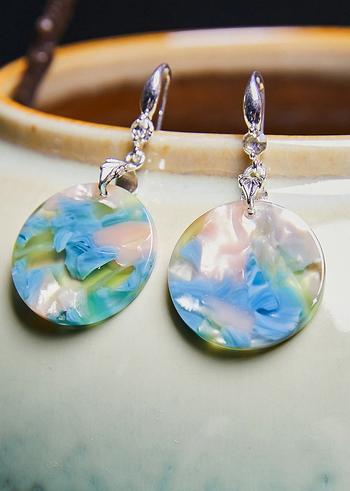 Boutique Original Design Print Acrylic Drop Earrings 2025 new style